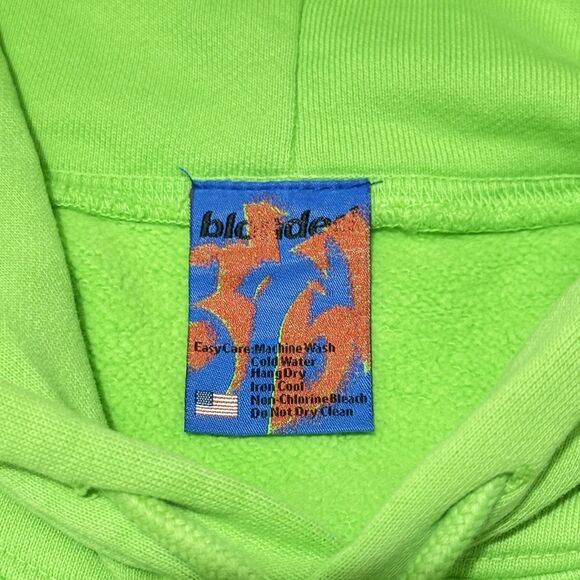 Official Frank Ocean Blonded Radio Hoodie Neon Green XL Blonde Merch - Picture 4 of 5